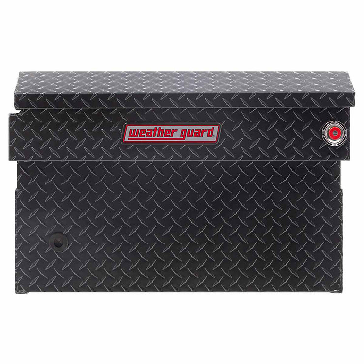 Weather Guard 117-6-03 Model 117-6-03 Saddle Box, Aluminum, Full Extra Wide, Gunmetal Gray, 14.4 Cu. Ft. - 4