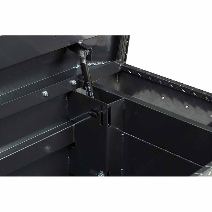 Weather Guard 117-6-03 Model 117-6-03 Saddle Box, Aluminum, Full Extra Wide, Gunmetal Gray, 14.4 Cu. Ft. - 7