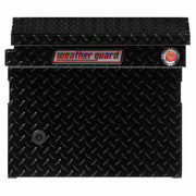 Weather Guard 121-5-03 Model 121-5-03 Saddle Box, Aluminum, Full Low Profile, Gloss Black, 10.2 Cu. Ft. - 3