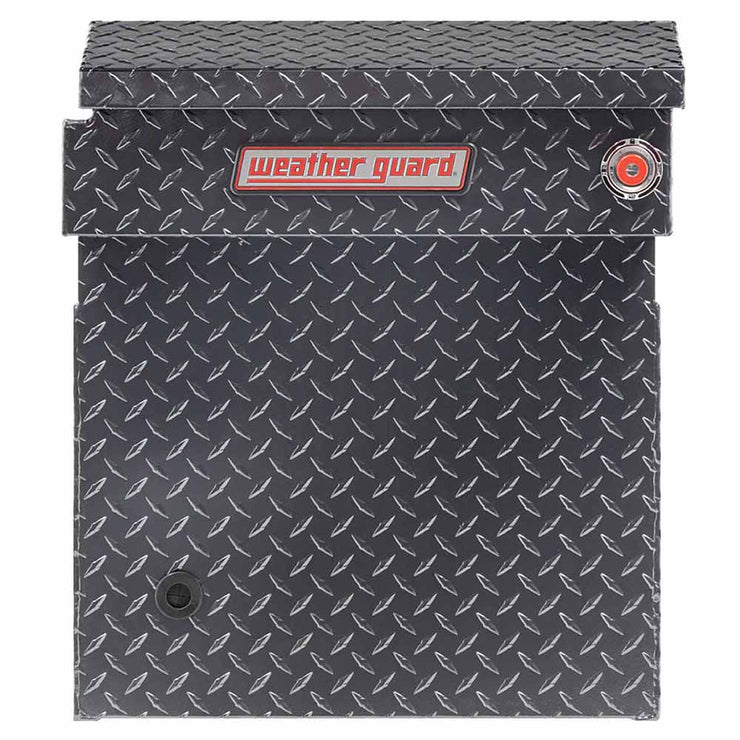 Weather Guard 123-6-03 Model 123-6-03 Saddle Box, Aluminum, Full Deep, Gunmetal Gray, 14.2 Cu. Ft. - 4