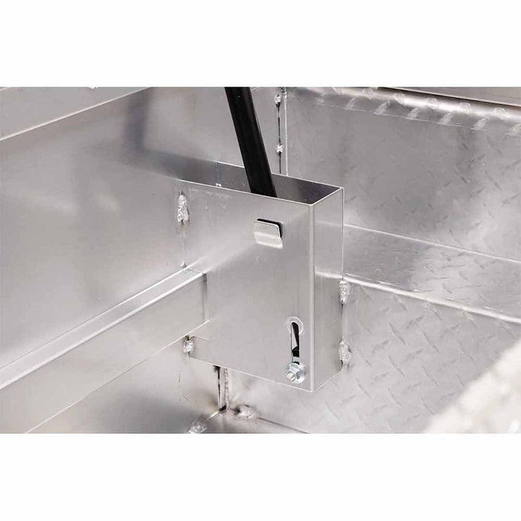 Weather Guard 131-0-03 Model 131-0-03 Saddle Box, Aluminum, Compact Low Profile, Clear, 7.7 Cu. Ft. - 7