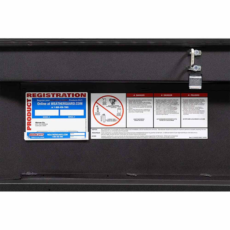 Weather Guard 154-52-03 Model 154-52-03 Saddle Box, Aluminum, Compact, Textured Matte Black, 6.0 Cu. Ft. - 17