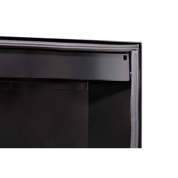 Weather Guard 156-5-03 Model 156-5-03 Saddle Box, Steel, Compact, Gloss Black, 6.1 Cu. Ft. - 12