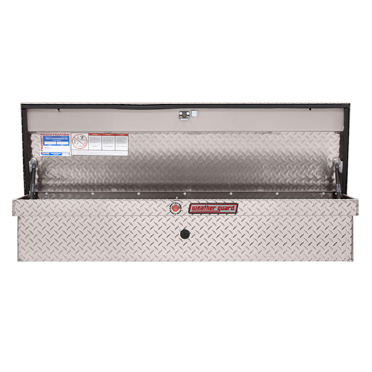 Weather Guard 178-0-03 Model 178-0-03 56" Low Profile Lo-Side Box, Aluminum, Clear, 3.8 Cu. Ft.