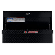 Weather Guard 180-5-03 Model 180-5-03 41" Low Profile Lo-Side Box, Aluminum, Gloss Black, 3.8 Cu. Ft.