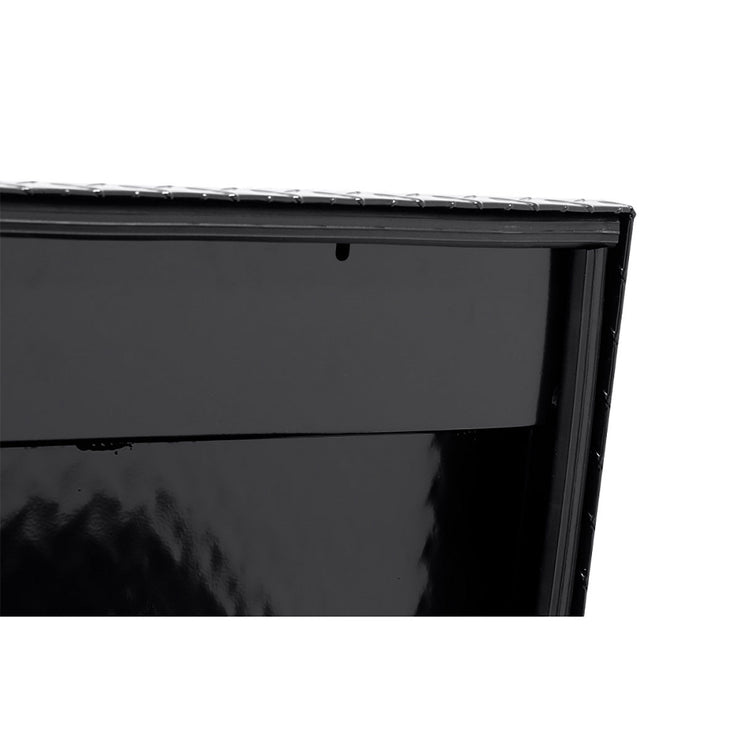 Weather Guard 180-5-03 Model 180-5-03 41" Low Profile Lo-Side Box, Aluminum, Gloss Black, 3.8 Cu. Ft. - 5