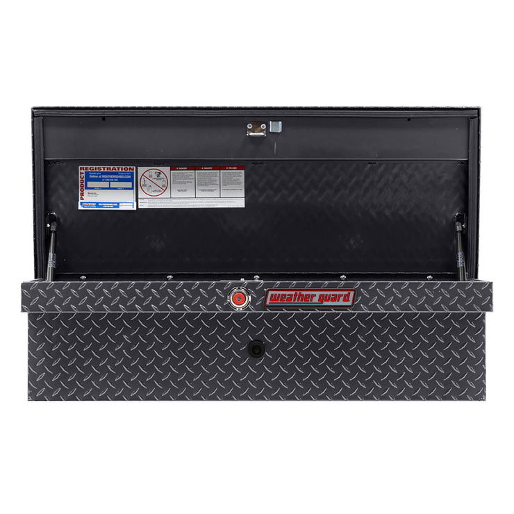 Weather Guard 180-6-03 Model 180-6-03 41" Low Profile Lo-Side Box, Aluminum, Gunmetal Gray, 3.8 Cu. Ft.