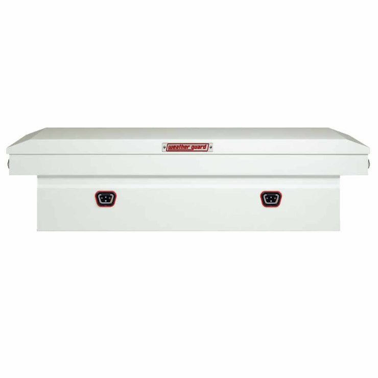 Weatherguard 116-3-04 Saddle Box, Steel, Full Extra Wide, White, 15.5 cu ft - 4
