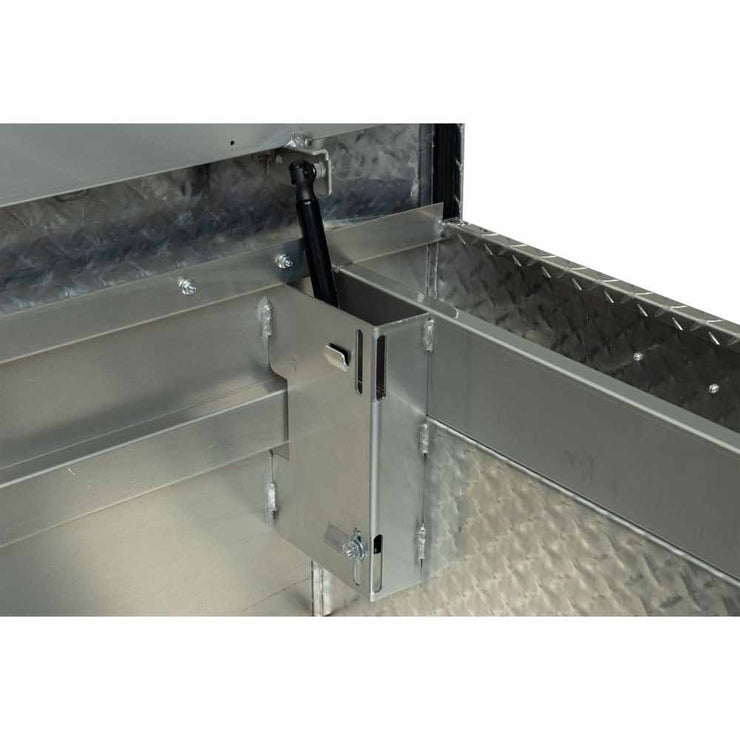 Weatherguard 117-0-04 Saddle Box, Aluminum, Full Extra Wide, Clear, 15.5 cu ft - 8