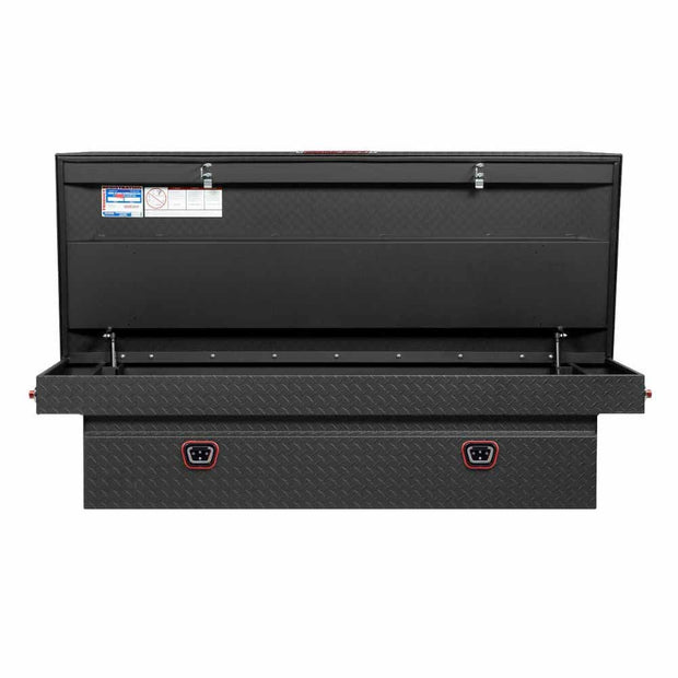 Weatherguard 117-52-04 Saddle Box, Aluminum, Full Extra Wide, Textured Matte Black, 15.5 cu ft - 2