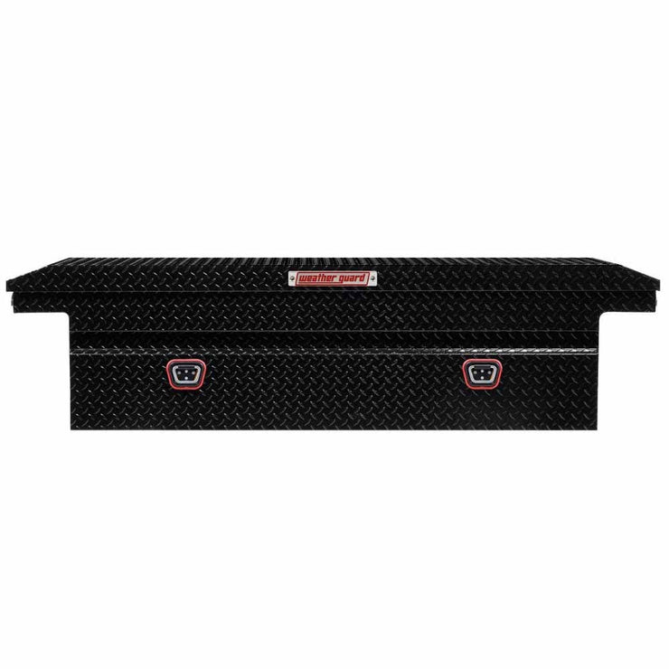 Weatherguard 121-5-04 Saddle Box, Aluminum, Full Low Profile, Gloss Black, 11.0 cu ft - 4