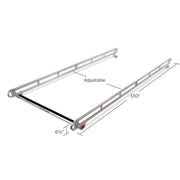 WeatherGuard 1210 ATR Aluminum Accessory Side Rails, 8' Bed - 2