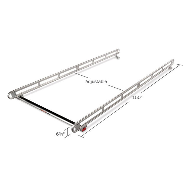 WeatherGuard 1210 ATR Aluminum Accessory Side Rails, 8' Bed - 2