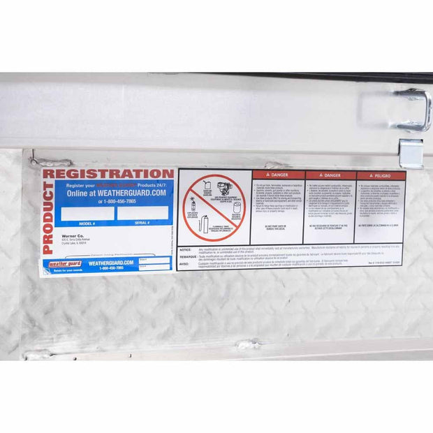 Weatherguard 123-0-04 Saddle Box, Aluminum, Full Deep, Clear, 15.0 cu ft - 11