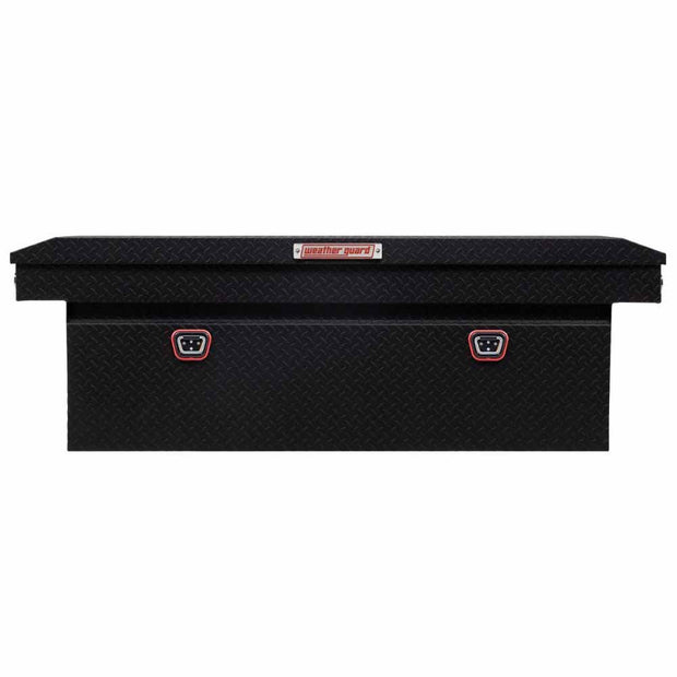 Weatherguard 123-52-04 Saddle Box, Aluminum, Full Deep, Textured Matte Black, 15.0 cu ft - 4