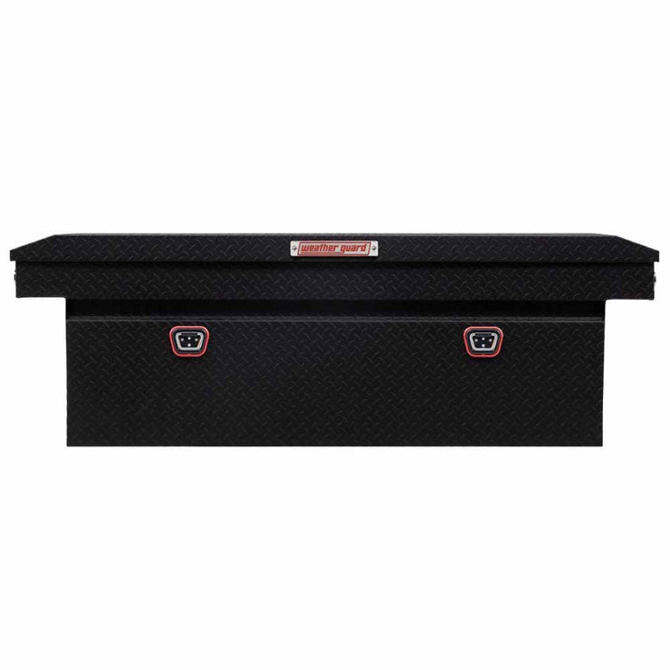 Weatherguard 123-52-04 Saddle Box, Aluminum, Full Deep, Textured Matte Black, 15.0 cu ft - 4