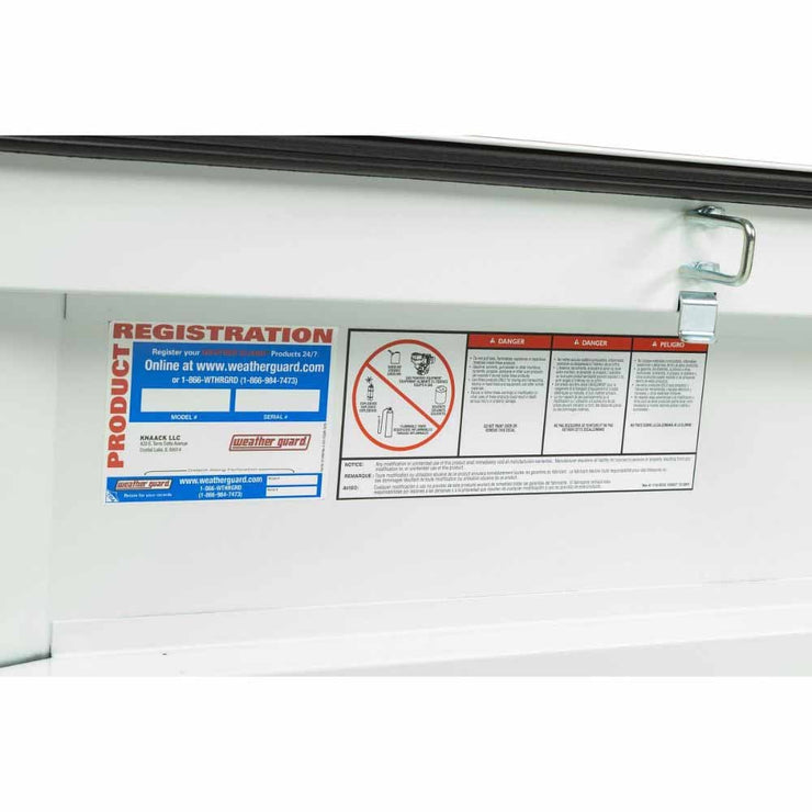 Weatherguard 126-3-04 Saddle Box, Steel, Full Standard, White, 11.0  cu ft - 8