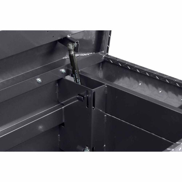 Weatherguard 127-6-04 Saddle Box, Aluminum, Full Standard, Gunmetal Gray, 11.0 cu ft - 5