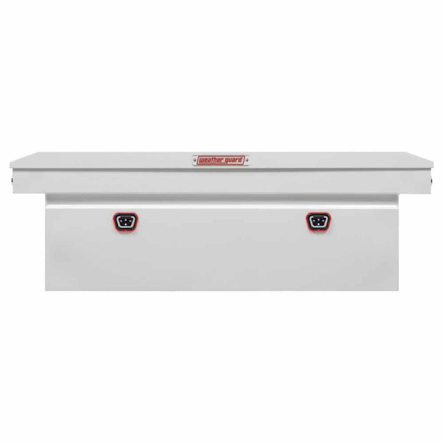 Weatherguard 128-3-04 Saddle Box, Steel, Full Deep, White, 15.0 cu ft - 4
