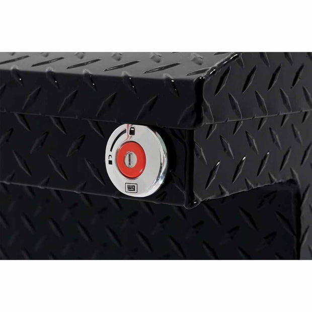 Weatherguard 131-5-04 Saddle Box, Aluminum, Compact Low Profile, Gloss Black,  8.0  cu ft - 5