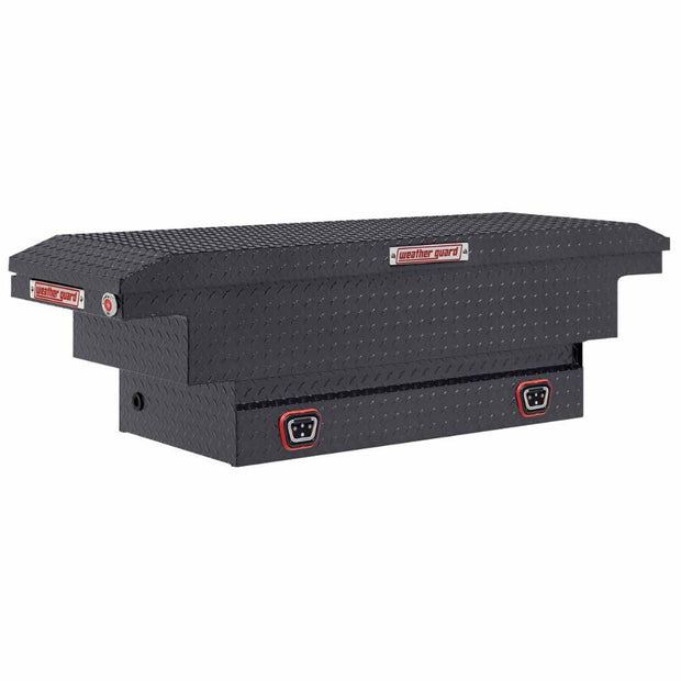 Weatherguard 131-6-04 Saddle Box, Aluminum, Compact Low Profile, Gunmetal Gray,  8.0  cu ft