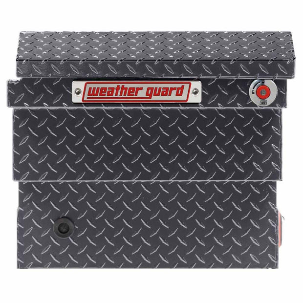 Weatherguard 131-6-04 Saddle Box, Aluminum, Compact Low Profile, Gunmetal Gray,  8.0  cu ft - 3