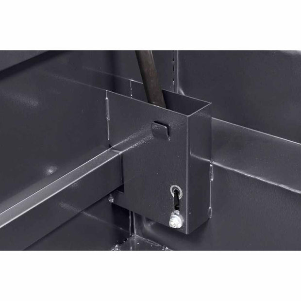 Weatherguard 131-6-04 Saddle Box, Aluminum, Compact Low Profile, Gunmetal Gray,  8.0  cu ft - 8