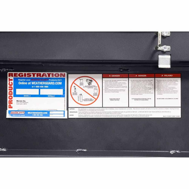Weatherguard 131-6-04 Saddle Box, Aluminum, Compact Low Profile, Gunmetal Gray,  8.0  cu ft - 11