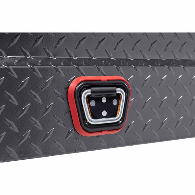 Weatherguard 131-6-04 Saddle Box, Aluminum, Compact Low Profile, Gunmetal Gray,  8.0  cu ft - 12