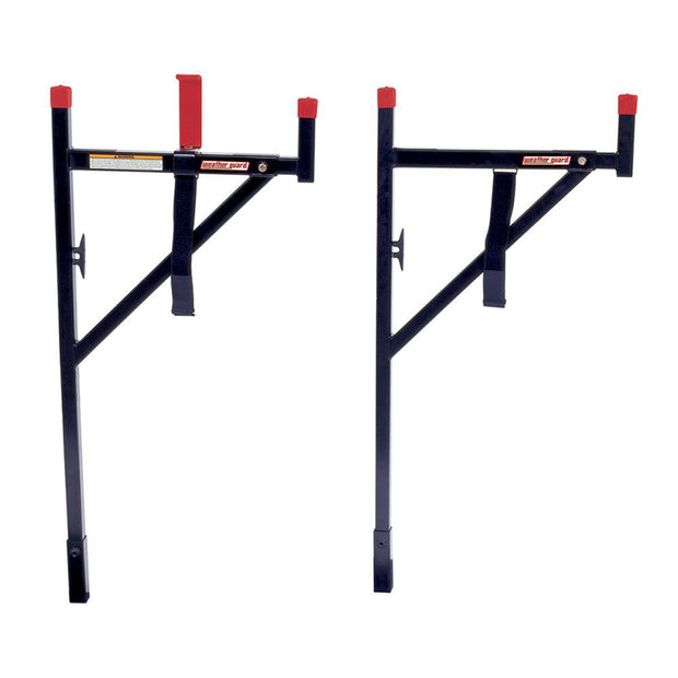 WeatherGuard 1451-5 WEEKENDER Black Steel Horizontal Rear Ladder Rack