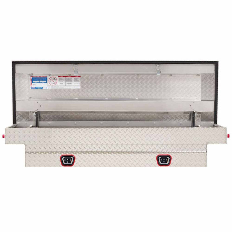 Weatherguard 154-0-04 Saddle Box, Aluminum, Compact, Clear, 7.0 cu ft - 2