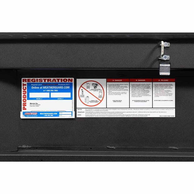 Weatherguard 154-52-04 Saddle Box, Aluminum, Compact, Textured Matte Black, 7.0 cu ft - 11
