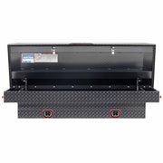 Weatherguard 154-6-04 Saddle Box, Aluminum, Compact, Gunmetal Gray, 7.0 cu ft - 2