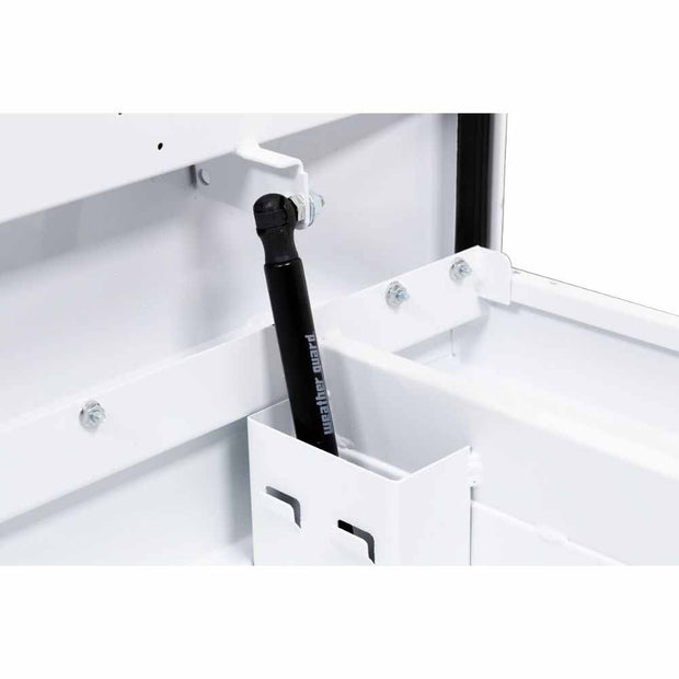 Weatherguard 156-3-04 Saddle Box, Steel, Compact, White, 7.0 cu ft - 7