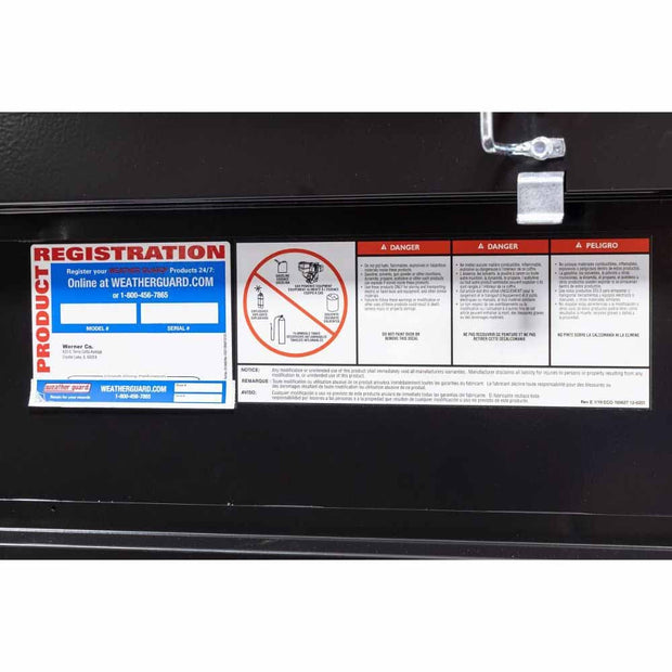 Weatherguard 156-5-04 Saddle Box, Steel, Compact, Gloss Black, 7.0 cu ft - 5