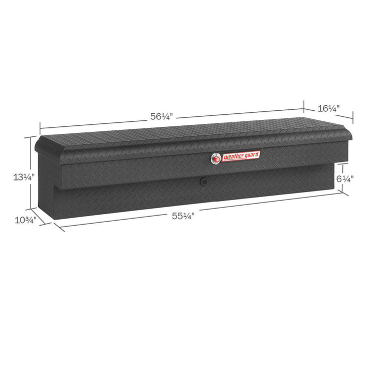 WeatherGuard 174-52-01 Textured Matte Black Aluminum Standard Lo-Side Box 4.1 Cu Ft - 2