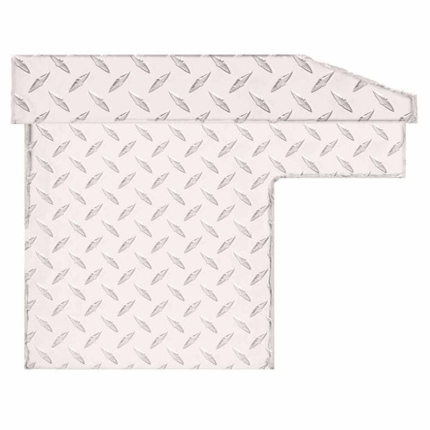 Weatherguard 178-0-04 56" Low Profile Lo-Side Box, Aluminum, Clear, 4.0 cu ft - 3