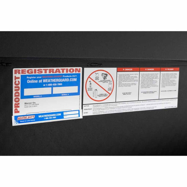 Weatherguard 184-52-04 41" Lo-Side Box, Aluminum, Textured Matte Black, 3.0 cu ft - 9
