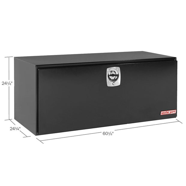 WeatherGuard 562-5-02 Gloss Black Steel Underbed Box, Jumbo, 20.0 Cu. Ft. - 2