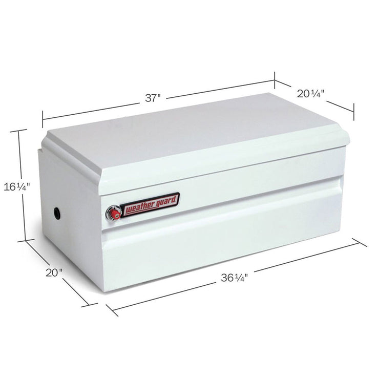 WeatherGuard 645-3-01 White Steel All-Purpose Chest, Compact, 6.0 Cu Ft - 2