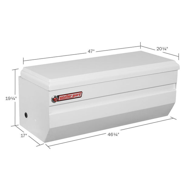 WeatherGuard 675-3-01 Steel White Full Compact All-Purpose Chest, 10.0 Cu. Ft. - 2