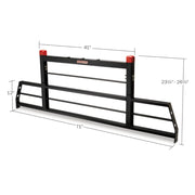 WeatherGuard 1908 PROTECT-A-RAIL Black Steel Heavy Duty Cab Protector - 2