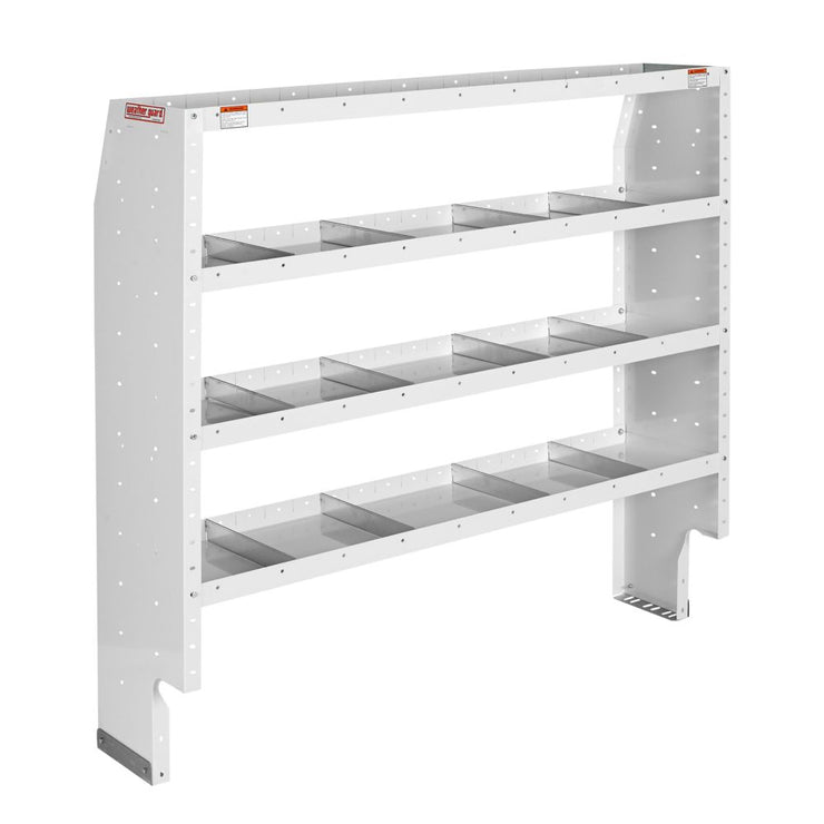 WeatherGuard 9366-3-03 Heavy Duty Adjustable 4 Shelf Unit, 60" x 60" x 16"