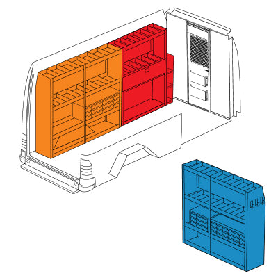 Weather Guard 600-3044 Electrician Sprinter Van Package