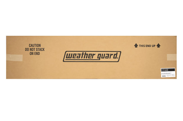 Weather Guard 117-5-03 Model 117-5-03 Saddle Box, Aluminum, Full Extra Wide, Gloss Black, 14.4 Cu. Ft.