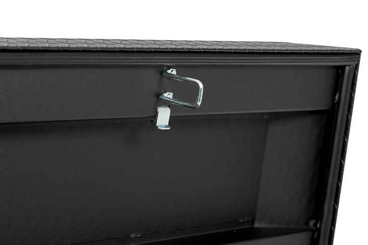 Weather Guard 117-52-03 Saddle Box, Aluminum, Textured Matte Black