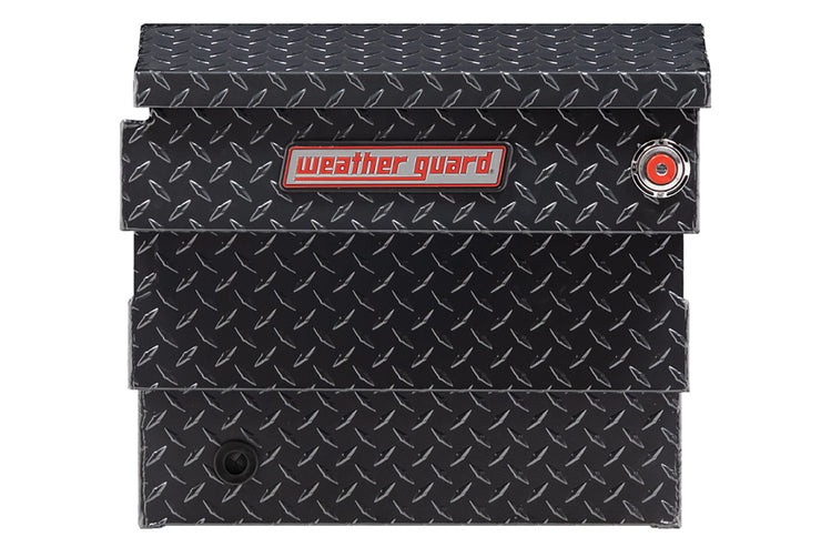 Weather Guard 137-6-03 Saddle Box, Aluminum, Compact Deep, Gunmetal Gray, 8.0 Cu. Ft.