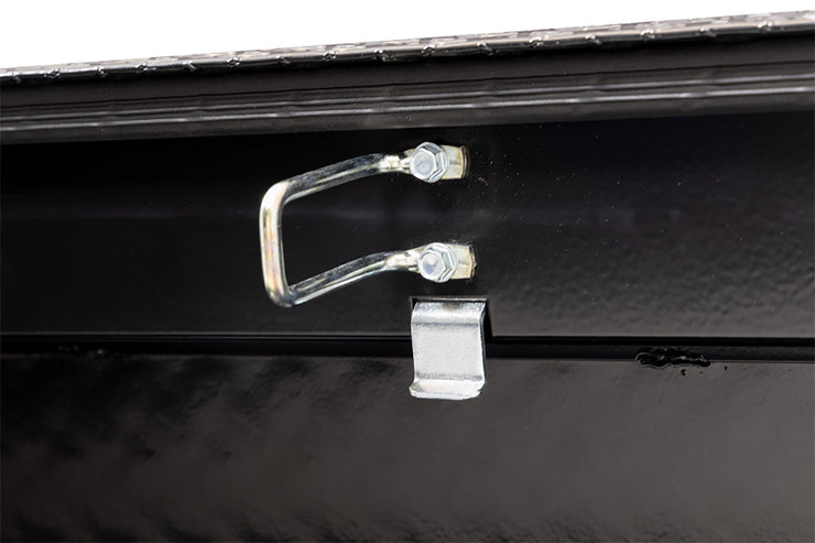 Weather Guard 154-5-03 Saddle Box, Aluminum, Compact, Gloss Black, 6.0 Cu. Ft.