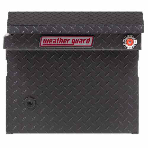 Weatherguard 121-52-03 Saddle Box, Aluminum,Textured Matte Black
