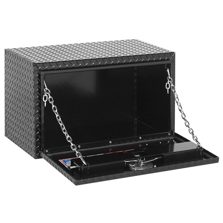 WeatherGuard 631-5-02 Gloss Black Aluminum Underbed Box, Compact, 5.4 Cu. Ft.